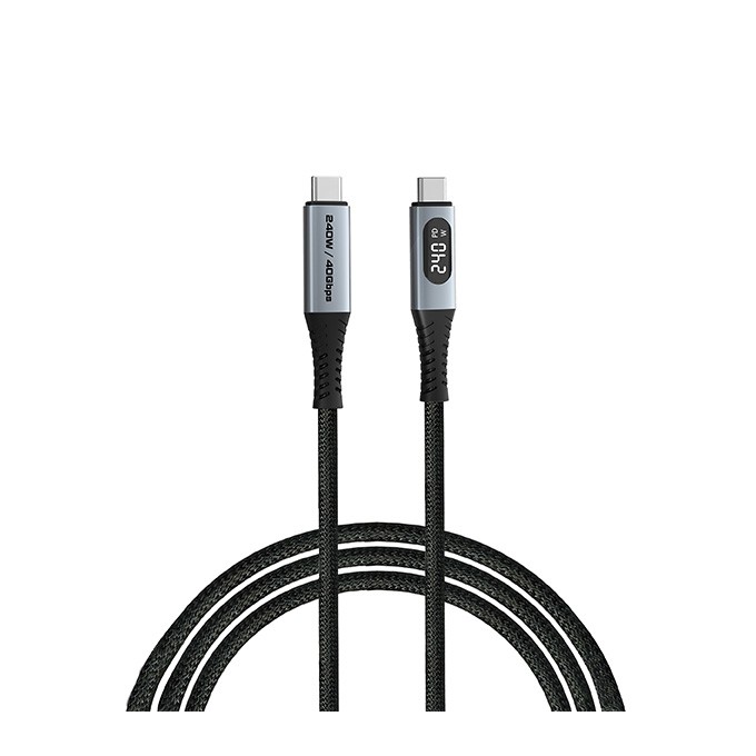 Verbatim USB kabel USB C (M) - USB C (M), 240W, 1.2m, czarny, box, 31849