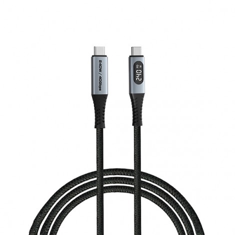 Verbatim USB kabel USB C (M) - USB C (M), 240W, 1.2m, czarny, box, 31849