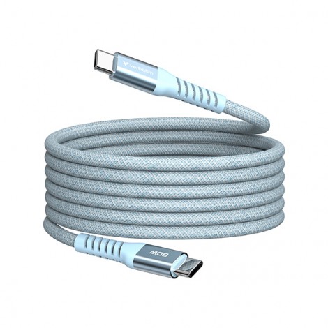Verbatim USB kabel USB C (M) - USB C (M), 60W, 1.2m, magnetyczny, niebieski, box, 31852