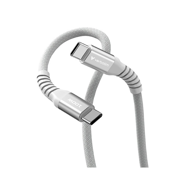 Verbatim USB kabel USB C (M) - USB C (M), 100W, 1.2m, magnetyczny, szary, box, 31854