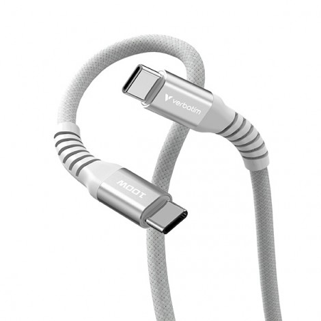 Verbatim USB kabel USB C (M) - USB C (M), 100W, 1.2m, magnetyczny, szary, box, 31854