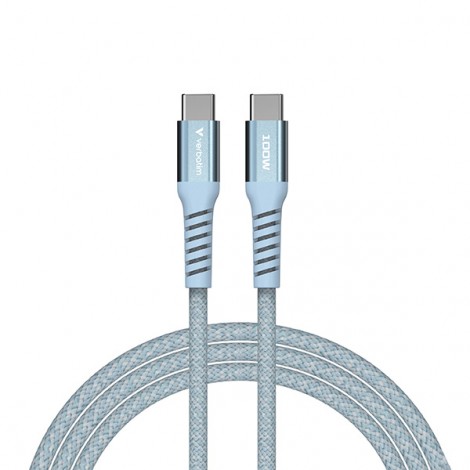 Verbatim USB kabel USB C (M) - USB C (M), 100W, 1.2m, magnetyczny, niebieski, box, 31856