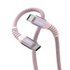 Verbatim USB kabel USB C (M) - USB C (M), 100W, 1.2m, magnetyczny, różowy, box, 31857