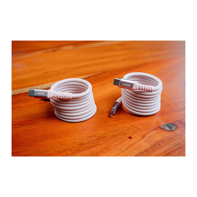 Verbatim USB kabel USB C (M) - USB C (M), 100W, 1.2m, magnetyczny, różowy, box, 31857
