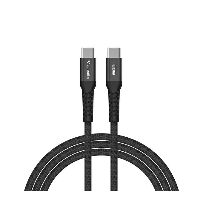 Verbatim USB kabel USB C (M) - USB C (M), 60W, 1.2m, magnetyczny, czarny, box, 31859