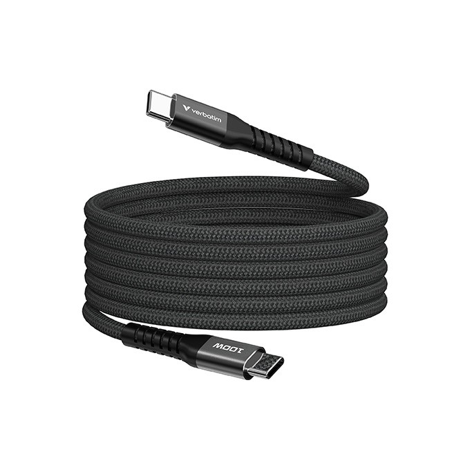 Verbatim USB kabel USB C (M) - USB C (M), 100W, 1.2m, magnetyczny, czarny, box, 31863