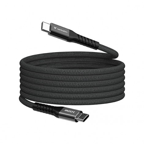 Verbatim USB kabel USB C (M) - USB C (M), 100W, 1.2m, magnetyczny, czarny, box, 31863