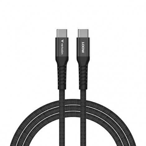 Verbatim USB kabel USB C (M) - USB C (M), 100W, 1.2m, magnetyczny, czarny, box, 31863