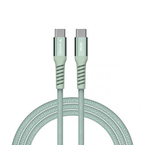 Verbatim USB kabel USB C (M) - USB C (M), 60W, 1.2m, magnetyczny, zielony, box, 31864
