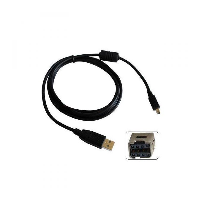 Logo USB kabel (2.0), USB A M - 8-pin M, 31179, 1.8m, czarny, blistr, MINOLTA