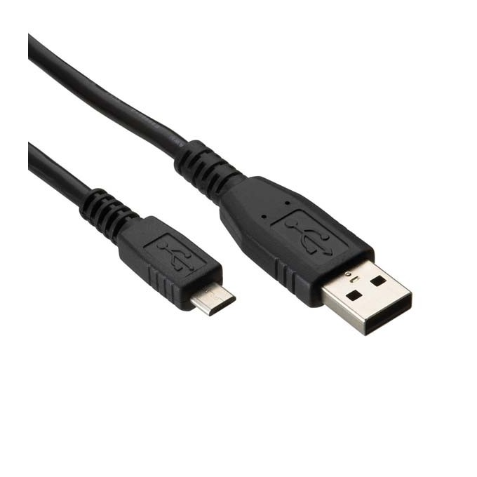 Logo USB kabel (2.0), USB A M - microUSB (M), 1m, czarny
