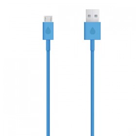 USB kabel (2.0), USB A M - microUSB (M), 1m, niebieski, EOL