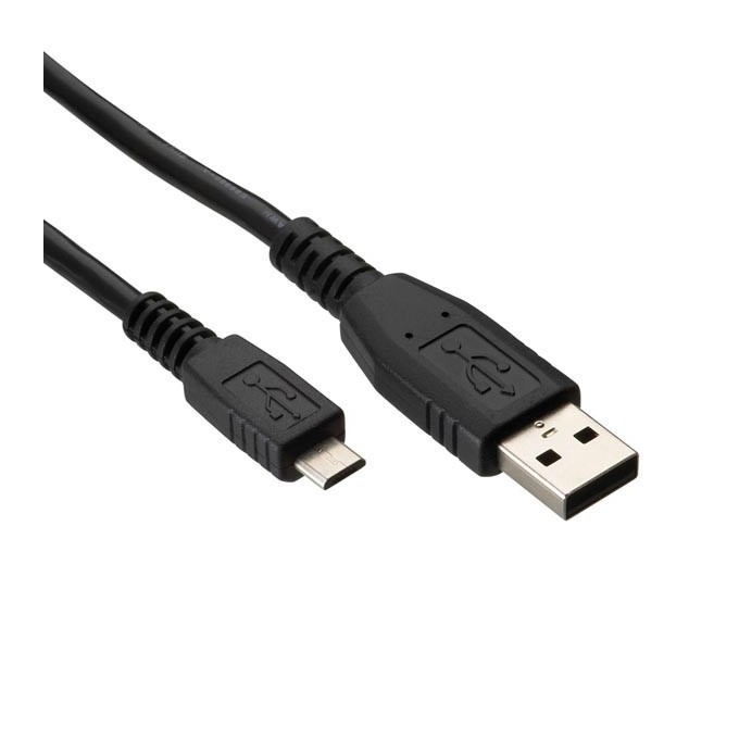 Logo USB kabel (2.0), USB A M - microUSB (M), 1.8m, czarny, blistr