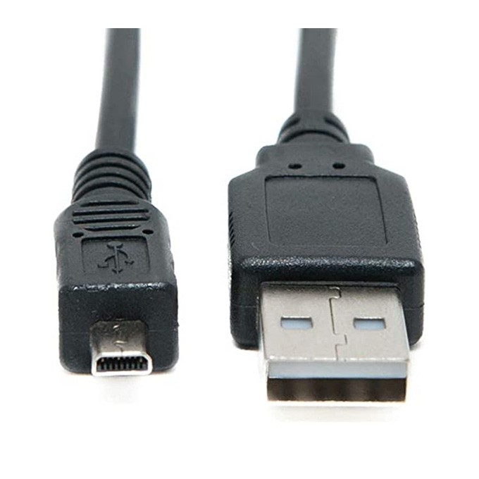 USB kabel (2.0), USB A M - 8-pin M, 25947, 1.8m, czarny, PANASONIC