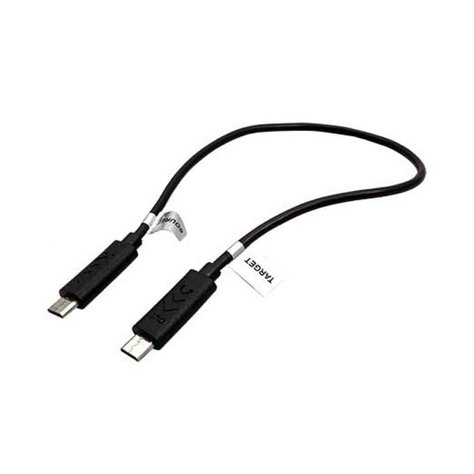 USB kabel (2.0), microUSB (M) - microUSB (M), 0.3m, OTG, czarny
