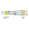 USB kabel (2.0), microUSB (M) - USB A F, 0.15m, OTG, czarny, EOL