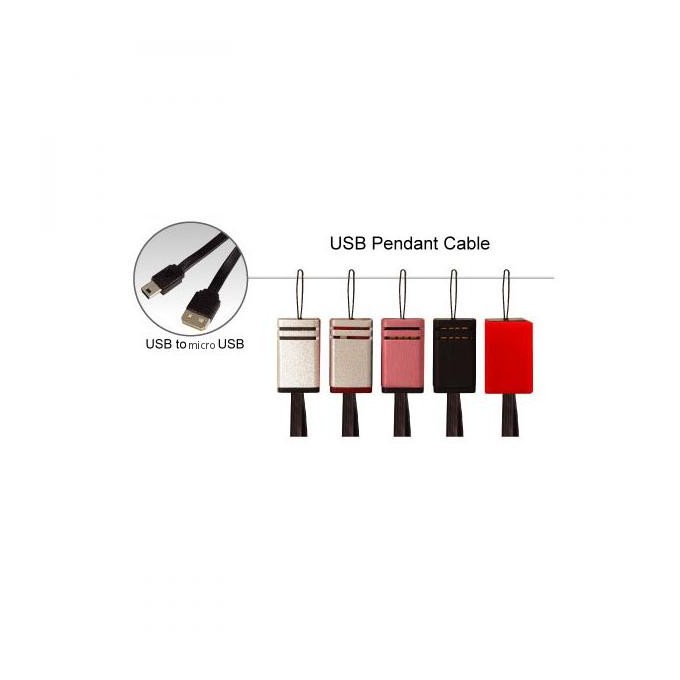 Logo USB kabel (2.0), USB A M - microUSB (M), 0.3m, czarny, EOL