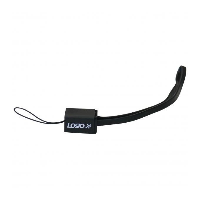 Logo USB kabel (2.0), USB A M - microUSB (M), 0.3m, czarny, EOL
