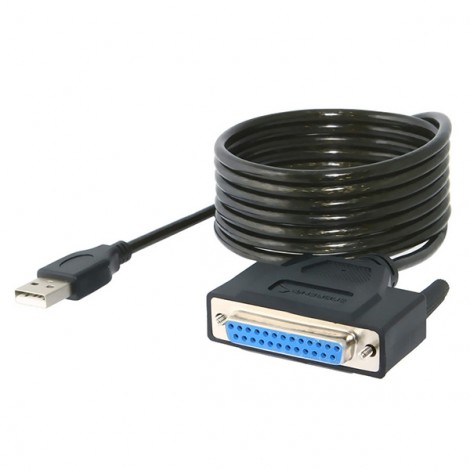 USB redukcja IEEE 1284, USB A M - DB25 F, do portu równoległego, EOL