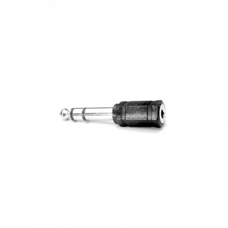 Audio redukcja, Jack (6.3mm) M - Jack (3,5mm) F, stereo, czarna