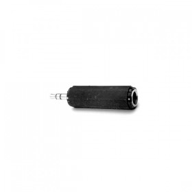 Audio redukcja, Jack (3,5mm) M - Jack (6.3mm) F, stereo, czarna, Logo blistr