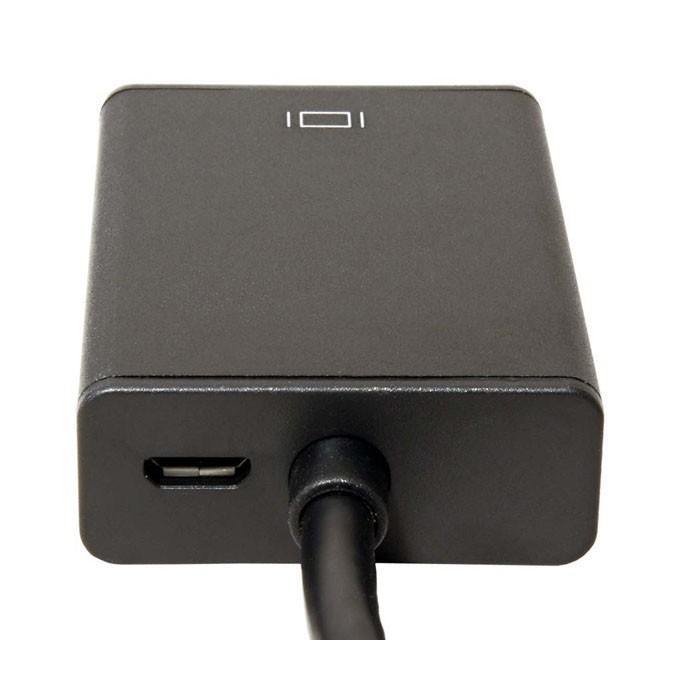Video VGA (D-sub) (M) + audio jack (3.5mm) (M) - HDMI F, HDMI 1.3 - Standard, czarna, Logo blistr, EOL