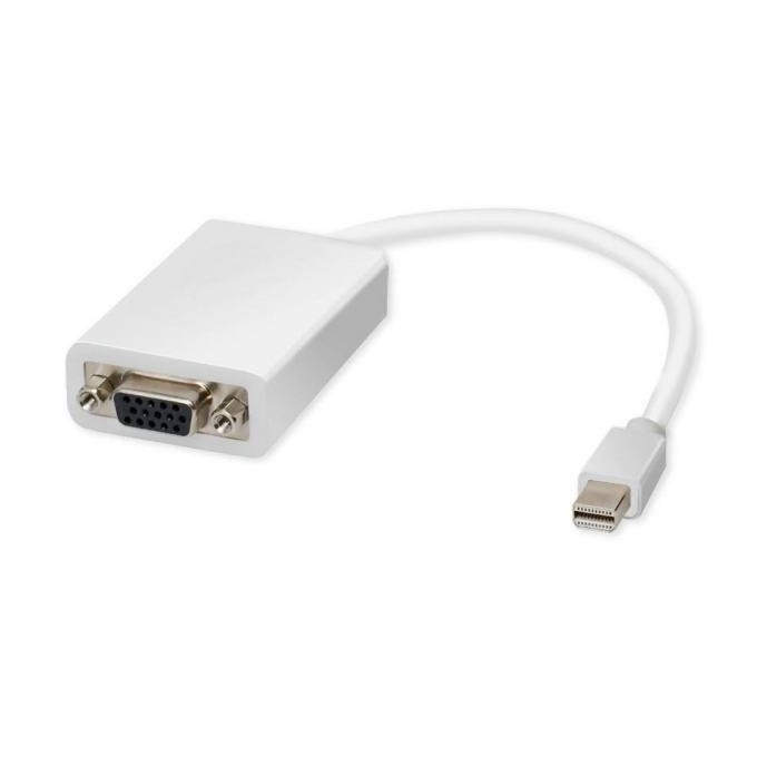 Video mini DisplayPort (M) - VGA (D-sub) (F), biała, EOL