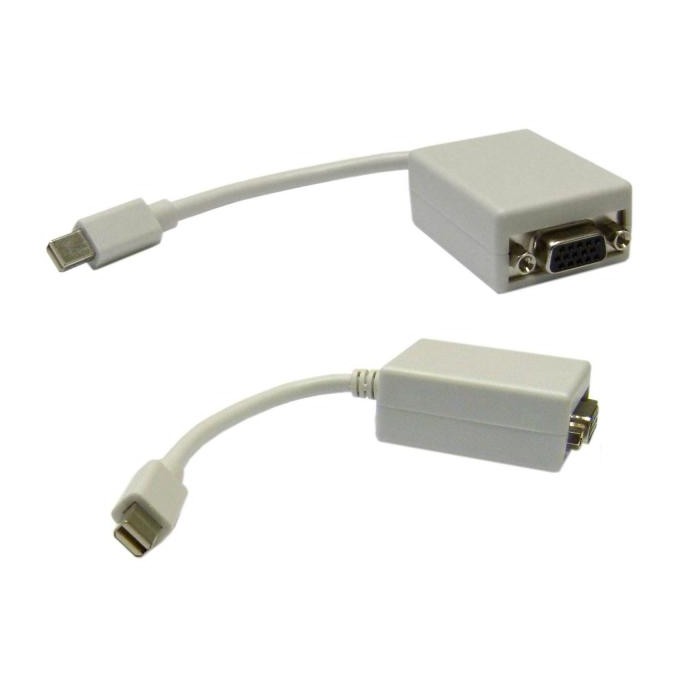 Video mini DisplayPort (M) - VGA (D-sub) (F), biała, EOL