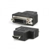 Video redukcja, HDMI M - DVI (24+1) F, czarna, Logo