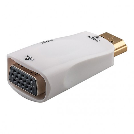 Video HDMI M - VGA (D-Sub) (F), biały