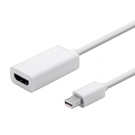 Video mini DisplayPort (M) - HDMI F, HDMI 1.3 - Standard, biały, Logo blistr