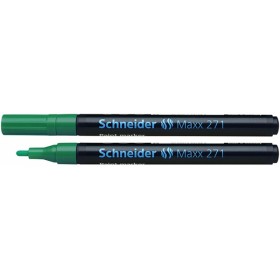 Marker olejowy SCHNEIDER Maxx 271, okrągły, 1-2mm, zielony