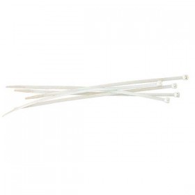 Pasek wycofujacy, 7mm, biała, 150mm, 100 szt w opakownaiu