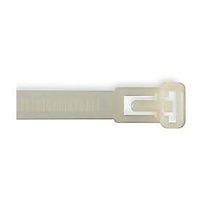 Pasek wycofujacy, 7mm, biała, 150mm, 100 szt w opakownaiu