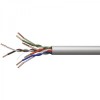 Przewód LAN UTP patchcord, Cat.5e, RJ45 M - RJ45 M, 1 m, nieekranowany, CCA, szary, economy