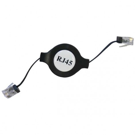 Przewód LAN UTP patchcord, Cat.5e, RJ45 M - RJ45 M, 1.2 m, nieekranowany, nawijany, czarny, economy, EOL