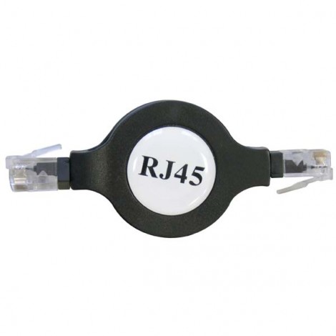 Przewód LAN UTP patchcord, Cat.5e, RJ45 M - RJ45 M, 1.2 m, nieekranowany, nawijany, czarny, economy, EOL