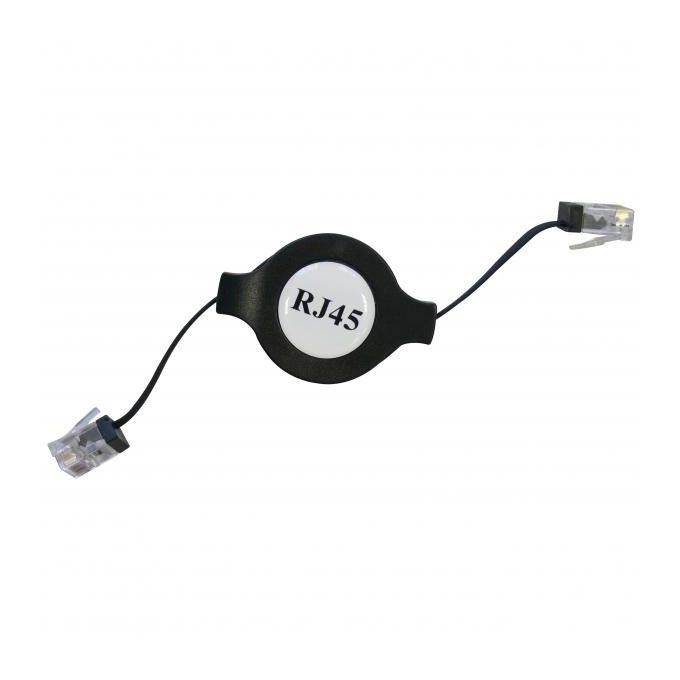 Przewód LAN UTP patchcord, Cat.5e, RJ45 M - RJ45 M, 1.2 m, nieekranowany, nawijany, czarny, Logo LOGO bag