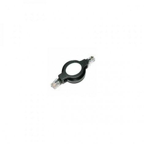 Przewód LAN UTP patchcord, Cat.5e, RJ45 M - RJ45 M, 1.2 m, nieekranowany, nawijany, czarny, Logo LOGO bag