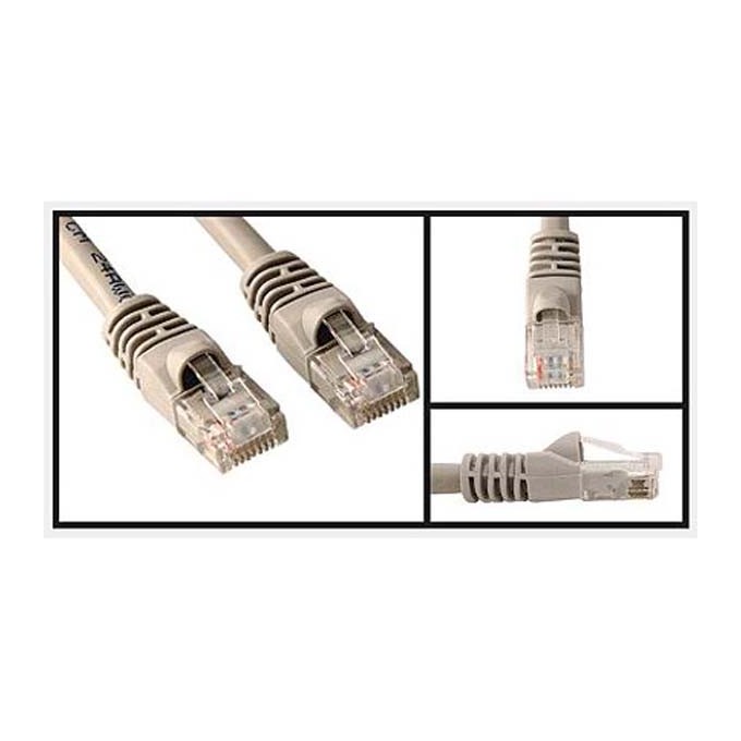 Przewód LAN FTP patchcord, Cat.5e, RJ45 M - RJ45 M, 1.5 m, chroniony, szary, economy