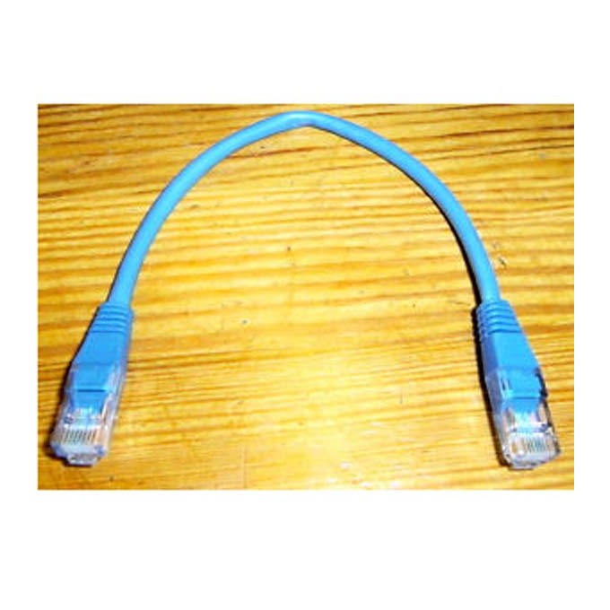 Przewód LAN UTP patchcord, Cat.5e, RJ45 M - RJ45 M, 0.25 m, nieekranowany, niebieski, economy, EOL