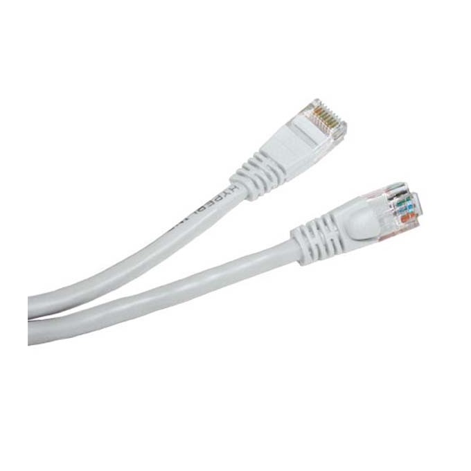 Przewód LAN UTP patchcord, Cat.5e, RJ45 M - RJ45 M, 0.25 m, nieekranowany, biały, economy, EOL