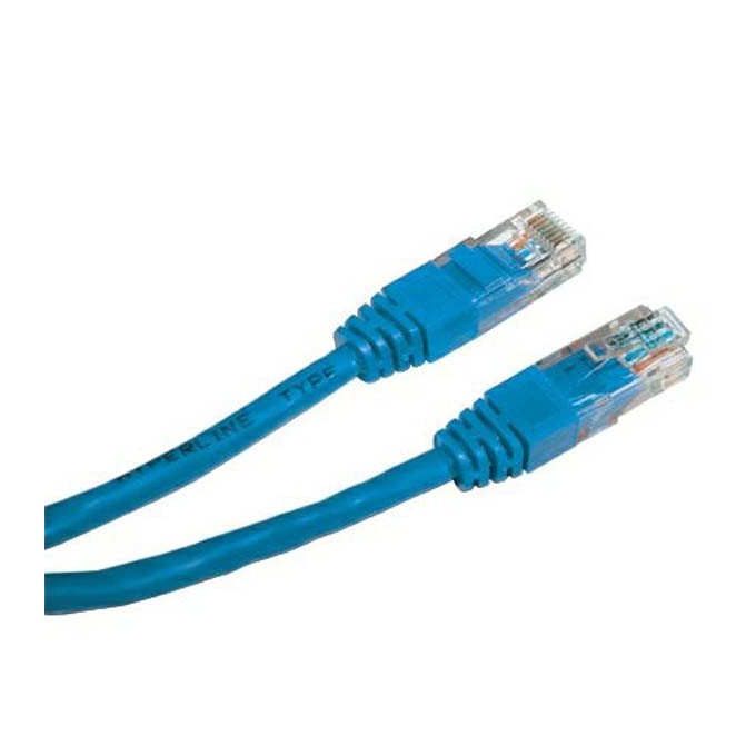 Przewód LAN UTP patchcord, Cat.6, RJ45 M - RJ45 M, 2 m, nieekranowany, niebieski, economy, EOL