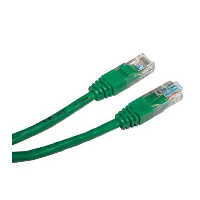 Przewód LAN UTP patchcord, Cat.6, RJ45 M - RJ45 M, 2 m, nieekranowany, zielony, economy, EOL