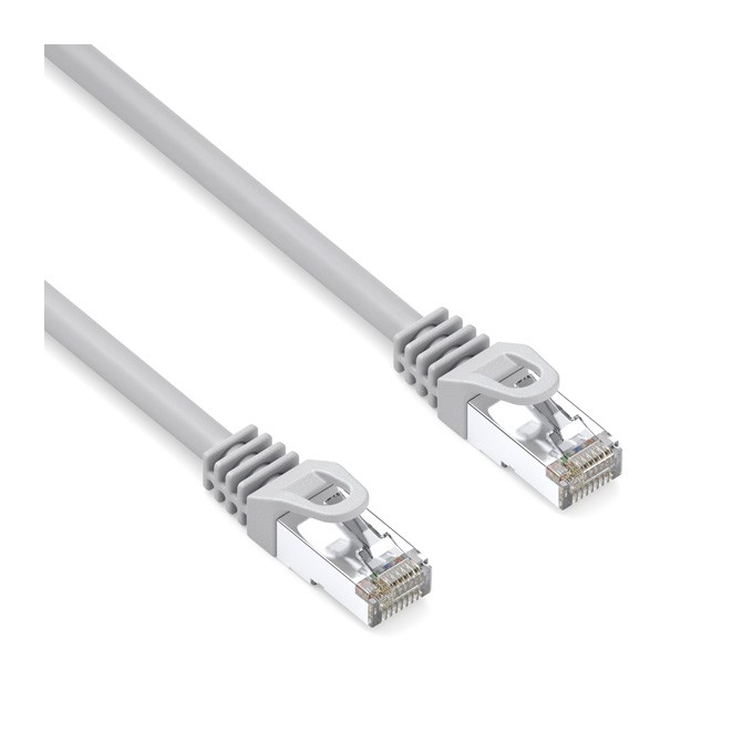 Przewód LAN S/FTP patchcord, Cat.6a, RJ45 M - RJ45 M, 3 m, podwójnie ekranowany, LSOH, szary, 10 Gb/s economy