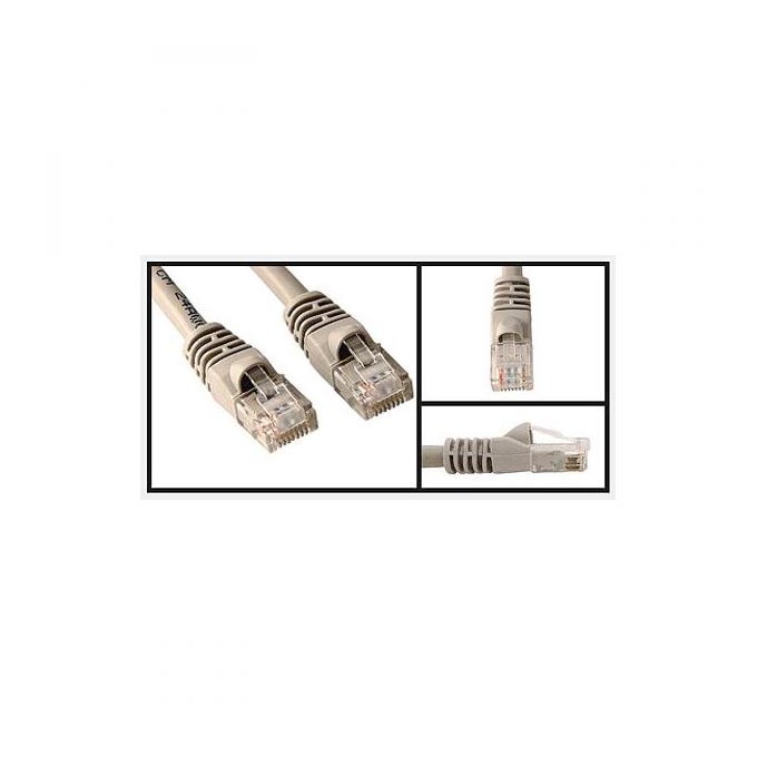 Przewód LAN UTP crossover patchcord, Cat.6, RJ45 M - RJ45 M, 10 m, nieekranowany, krzyżowy, szary, do połączenia 2 