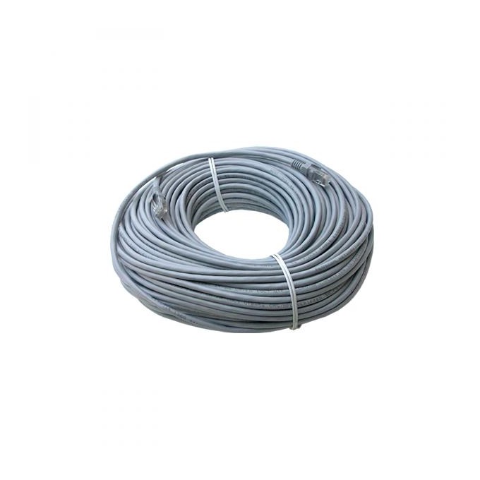 Przewód LAN UTP patchcord, Cat.5e, RJ45 M - RJ45 M, 50 m, nieekranowany, szary, economy