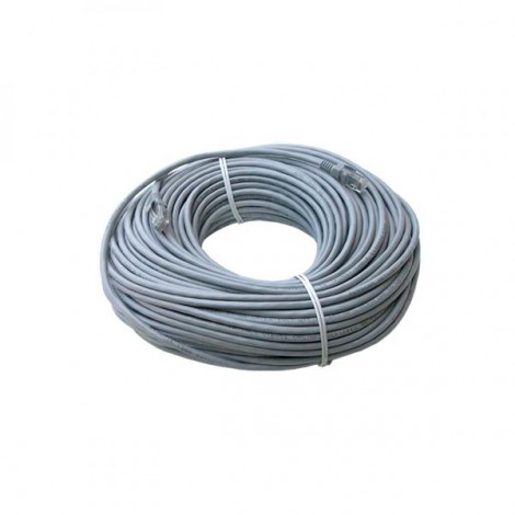 Przewód LAN UTP patchcord, Cat.5e, RJ45 M - RJ45 M, 50 m, nieekranowany, szary, economy