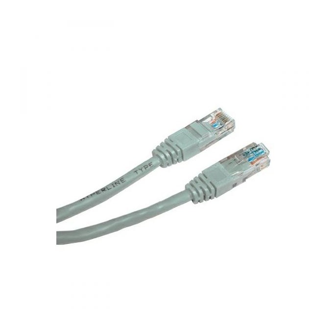 Przewód LAN UTP patchcord, Cat.5e, RJ45 M - RJ45 M, 50 m, nieekranowany, szary, economy