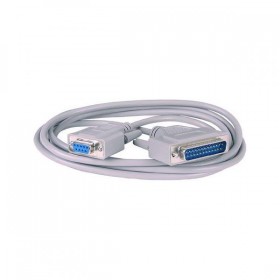 Kabel do transmisji danych DB25 samec - DB9 samice, 2 m, do modemu, szary, opakowanie bulk, EOL